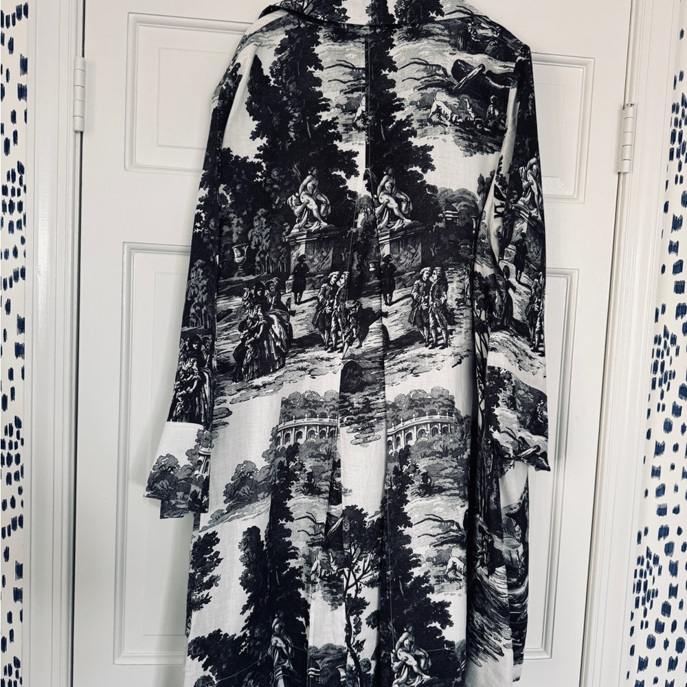 COS Black and White Scenic Print Midi Dress - Picture 4 of 7